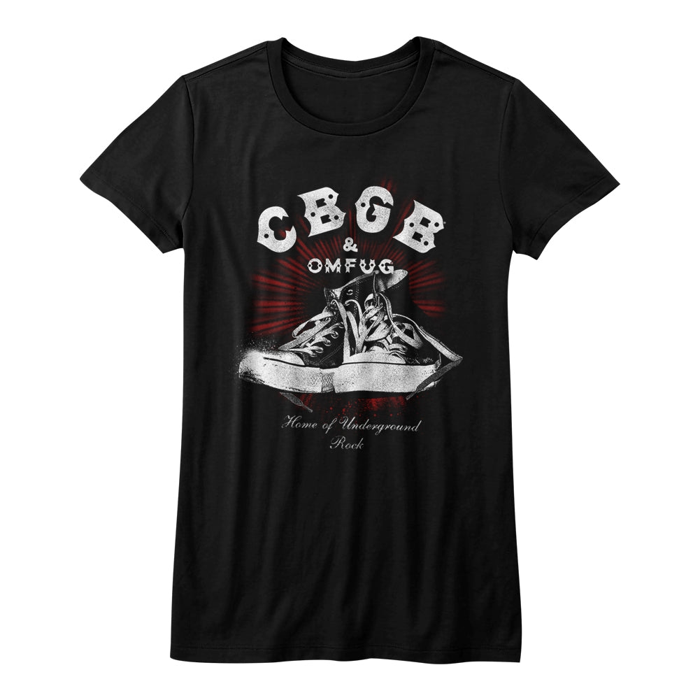 CBGB Girls Juniors S/S T-Shirt - Chux - Solid Black Hoodie, Sweatshirt | CiraTrend.com