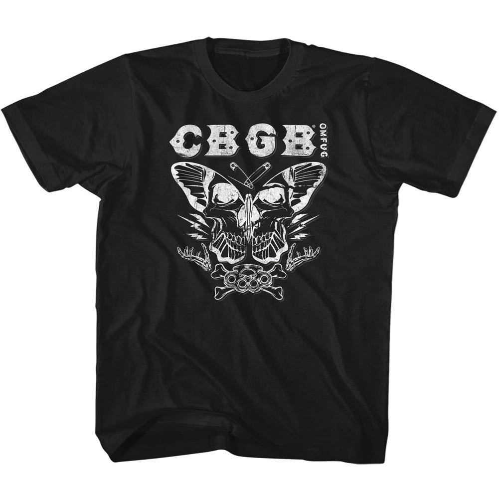 CBGB S S Butterfly Collage Solid Black T-Shirts, Hoodie, Sweatshirt