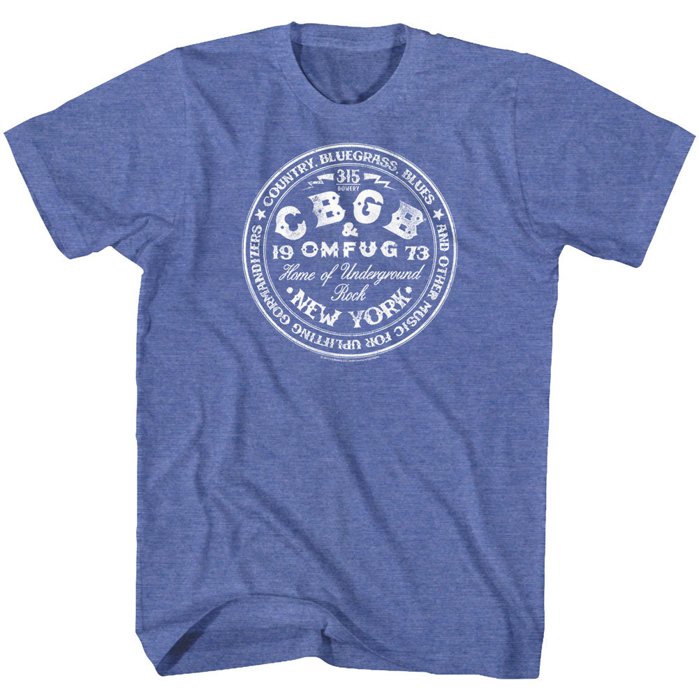 CBGB S S CBGBcircle Heather Royal Heather T-Shirts, Hoodie, Sweatshirt