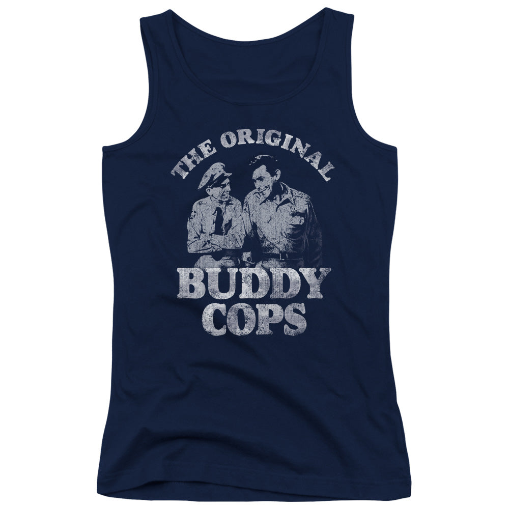 Andy Griffith Buddy Cops Womens Tank Top Shirt Navy Blue Hoodie, Sweatshirt | CiraTrend.com