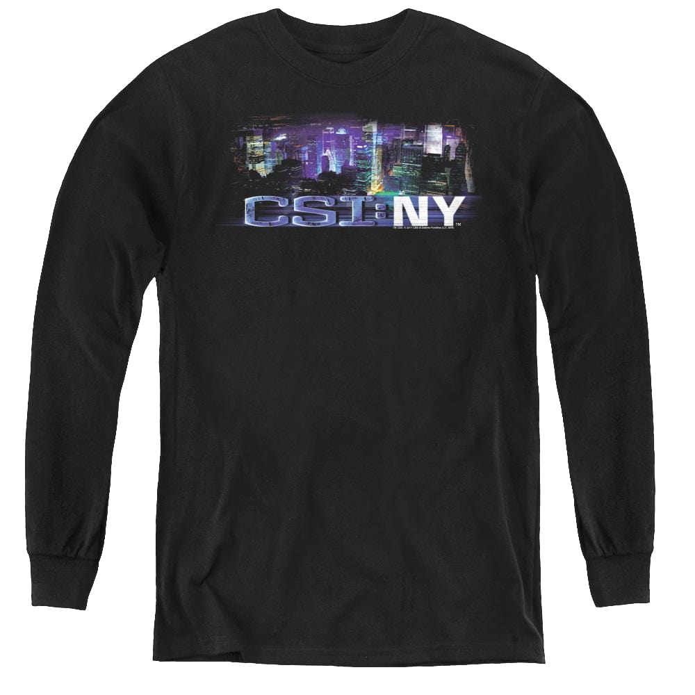 Csi New York Never Rests - Youth Long Sleeve T-Shirt Hoodie, Sweatshirt | CiraTrend.com