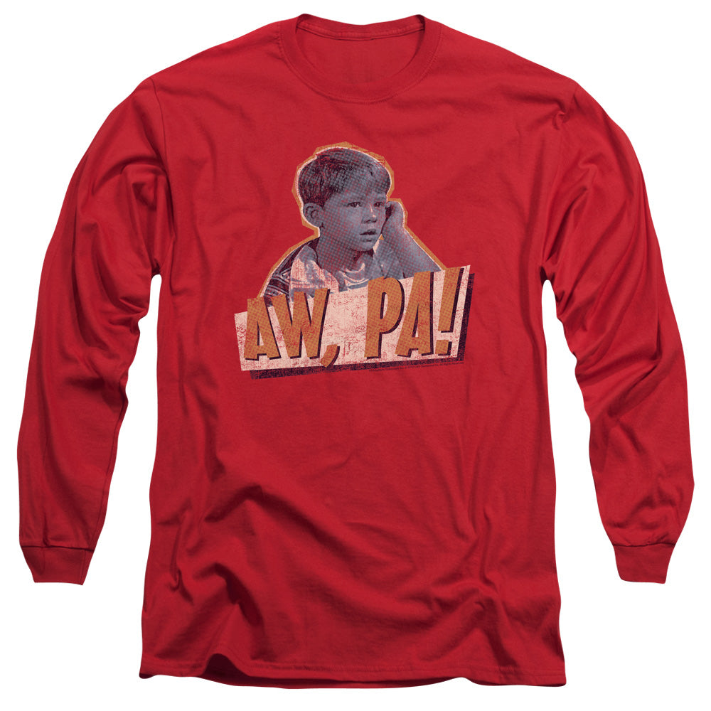 Andy Griffith Aw Pa Mens Long Sleeve Shirt Red Hoodie, Sweatshirt | CiraTrend.com (Image 1)