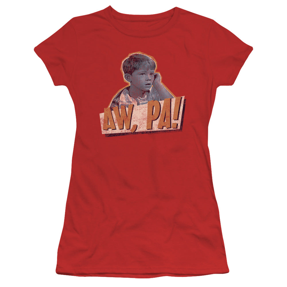 Andy Griffith Aw Pa Junior Sheer Cap Sleeve Womens T Shirt Red Hoodie, Sweatshirt | CiraTrend.com