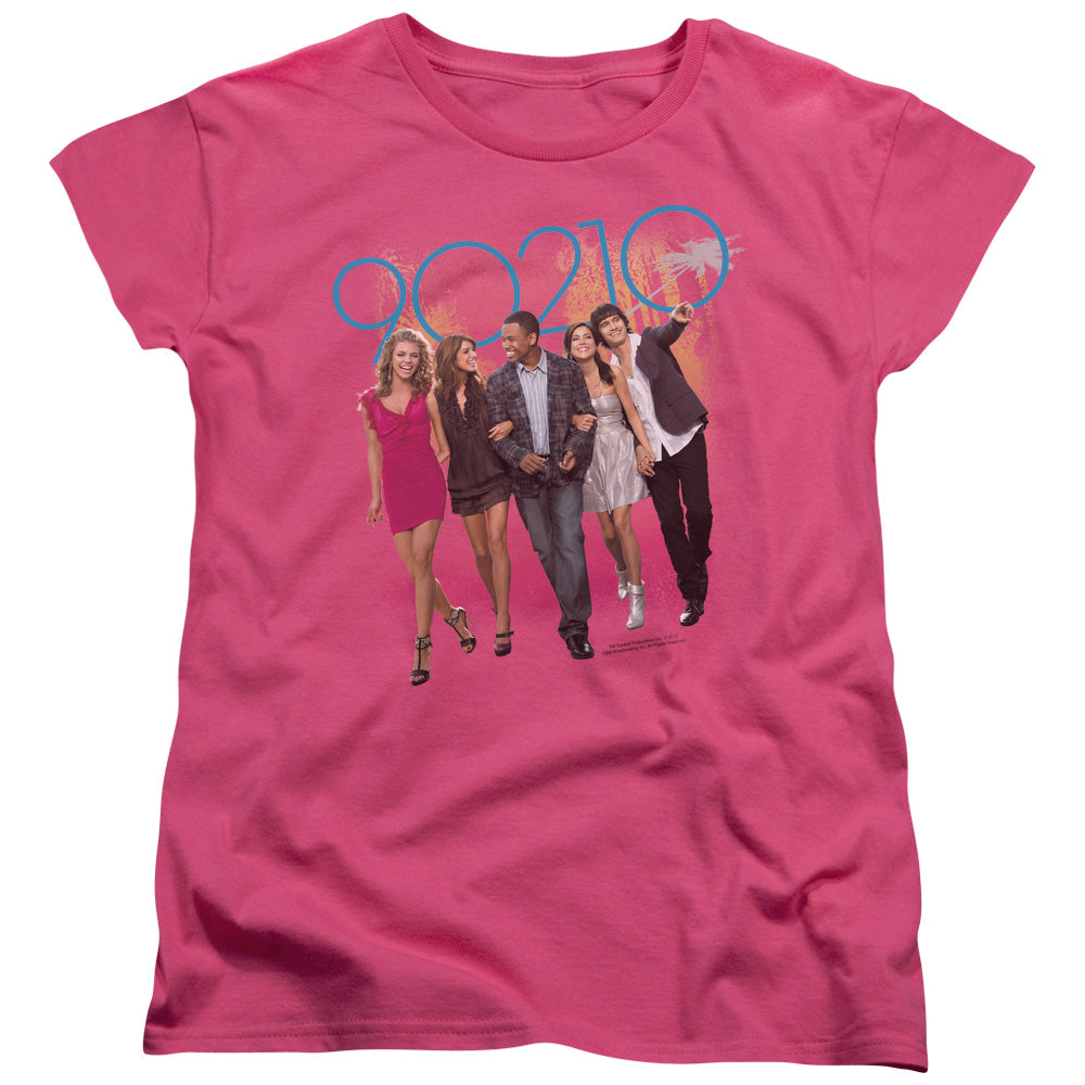 90210 Walk Down the Street Womens T Shirt Hot Pink Hoodie, Sweatshirt | CiraTrend.com (Image 1)