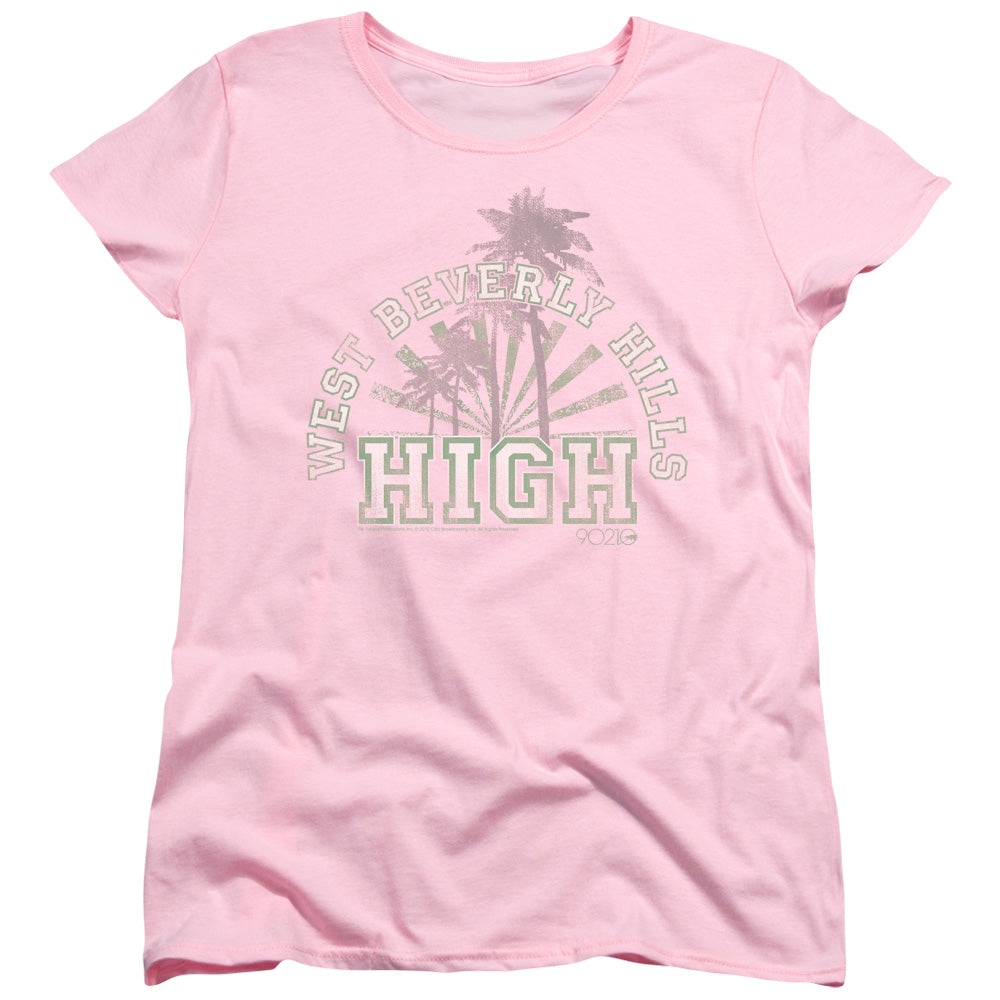 90210 West Beverly Hills High Womens T Shirt Pink Hoodie, Sweatshirt | CiraTrend.com (Image 1)