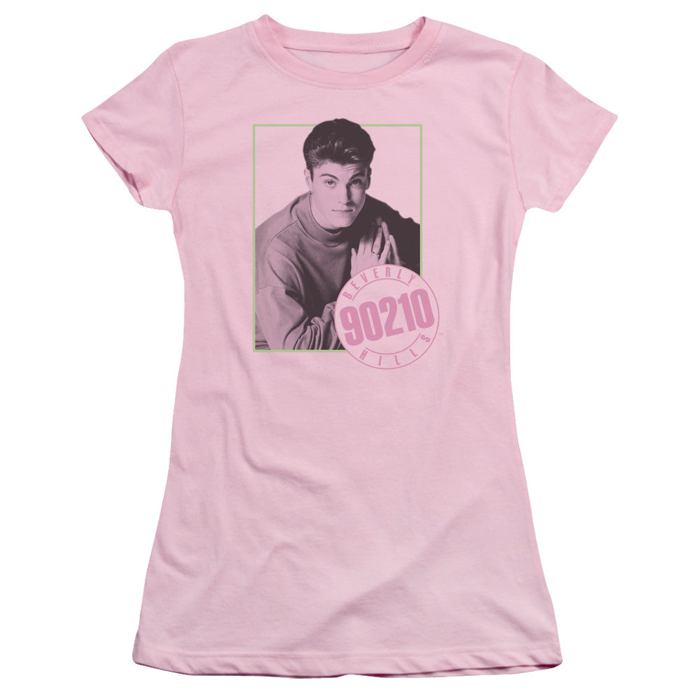 90210 David Junior Sheer Cap Sleeve Womens T Shirt Pink Hoodie, Sweatshirt | CiraTrend.com