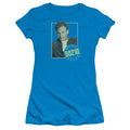 90210 Steve Junior Sheer Cap Sleeve Womens T Shirt Turquoise Hoodie, Sweatshirt | CiraTrend.com