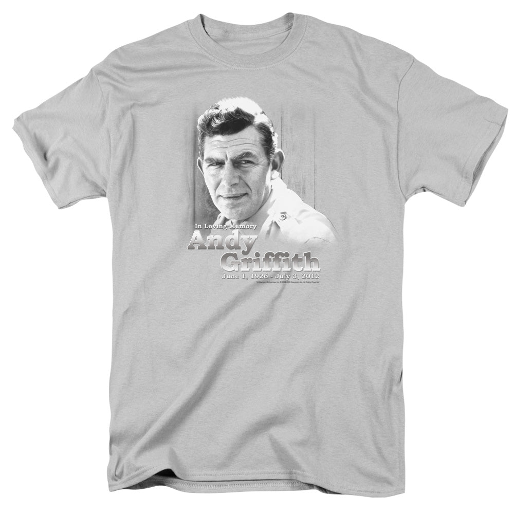 Andy Griffith In Loving Memory Mens T Shirt Silver Hoodie, Sweatshirt | CiraTrend.com (Image 1)
