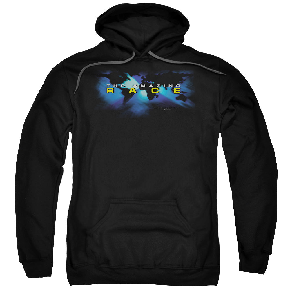 Amazing Race Faded Globe Mens Hoodie Black T-Shirts, Sweatshirt | CiraTrend.com (Image 1)
