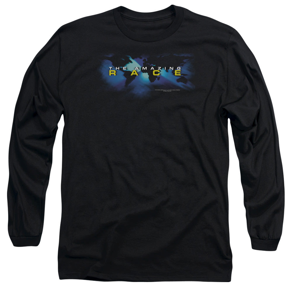 Amazing Race Faded Globe Mens Long Sleeve Shirt Black Hoodie, Sweatshirt | CiraTrend.com (Image 2)