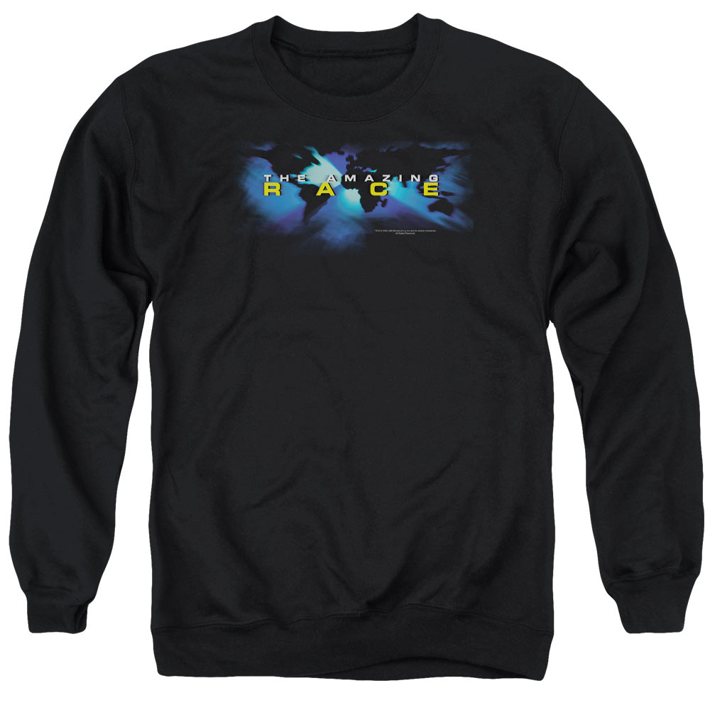 Amazing Race Faded Globe Mens Crewneck Sweatshirt Black T-Shirts, Hoodie | CiraTrend.com