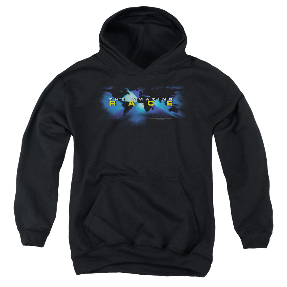 Amazing Race Faded Globe Kids Youth Hoodie Black T-Shirts, Sweatshirt | CiraTrend.com (Image 1)