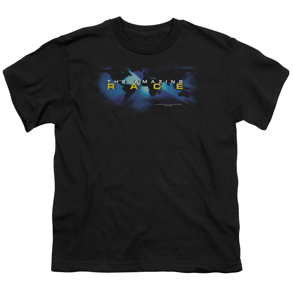 Amazing Race Faded Globe Kids Youth T Shirt Black Hoodie, Sweatshirt | CiraTrend.com (Image 1)