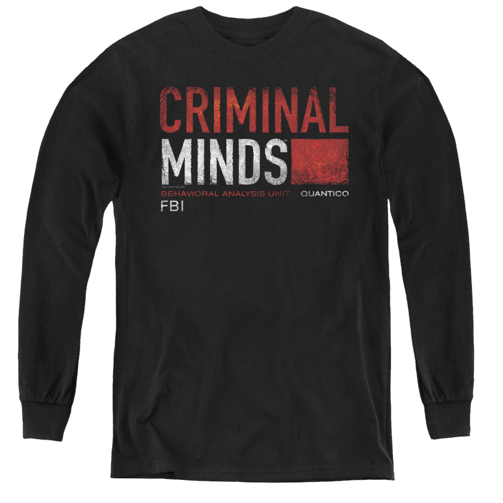 Criminal Minds Title Card - Youth Long Sleeve T-Shirt Hoodie, Sweatshirt | CiraTrend.com