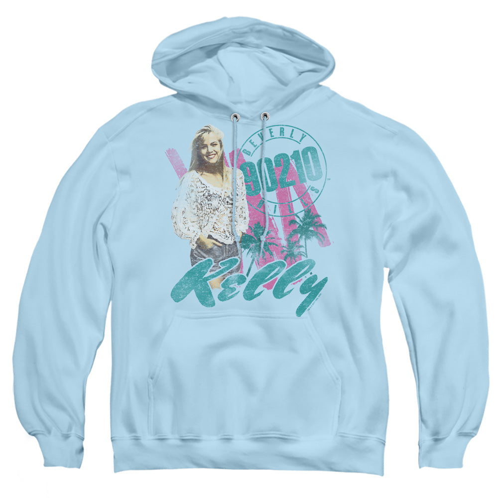 90210 Kelly Vintage Mens Hoodie Light Blue T-Shirts, Sweatshirt | CiraTrend.com (Image 3)