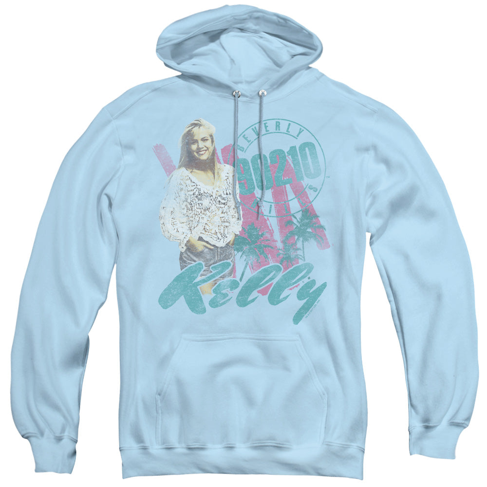 90210 Kelly Vintage Mens Hoodie Light Blue T-Shirts, Sweatshirt | CiraTrend.com (Image 1)