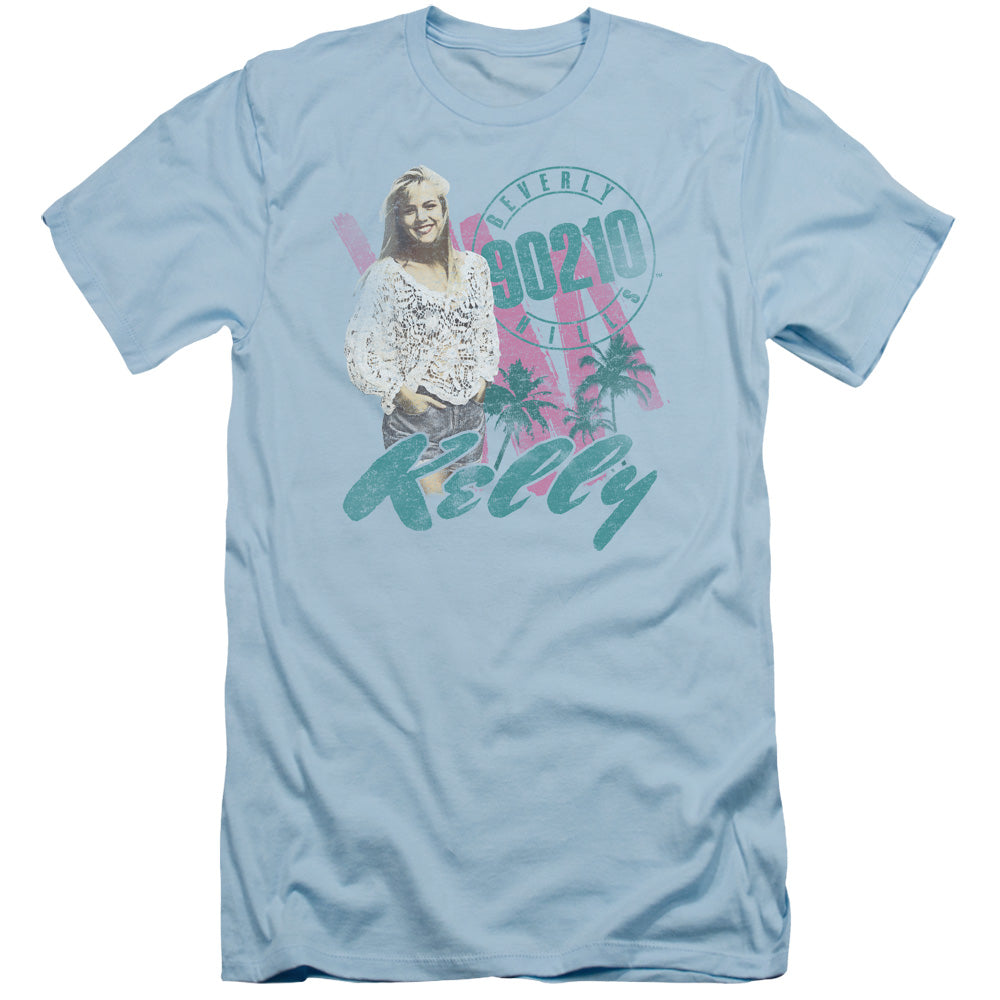 90210 Kelly Vintage Slim Fit Mens T Shirt Light Blue Hoodie, Sweatshirt | CiraTrend.com