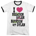 90210 I Heart 90210 Heather Ringer Mens T Shirt White Hoodie, Sweatshirt | CiraTrend.com