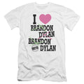 90210 I Heart 90210 Premium Bella Canvas Slim Fit Mens T Shirt White Hoodie, Sweatshirt | CiraTrend.com (Image 1)