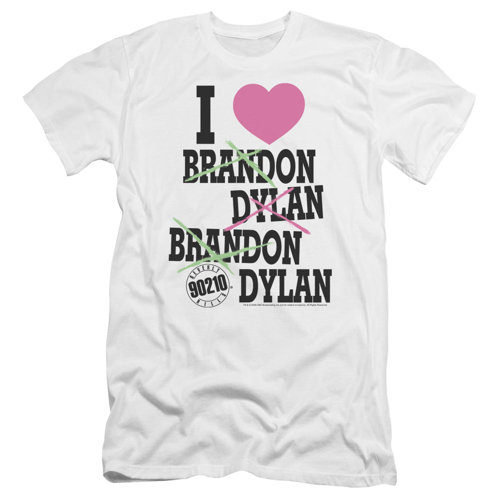 90210 I Heart 90210 Premium Bella Canvas Slim Fit Mens T Shirt White Hoodie, Sweatshirt | CiraTrend.com (Image 1)