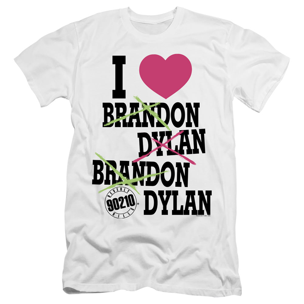90210 I Heart 90210 Slim Fit Mens T Shirt White Hoodie, Sweatshirt | CiraTrend.com