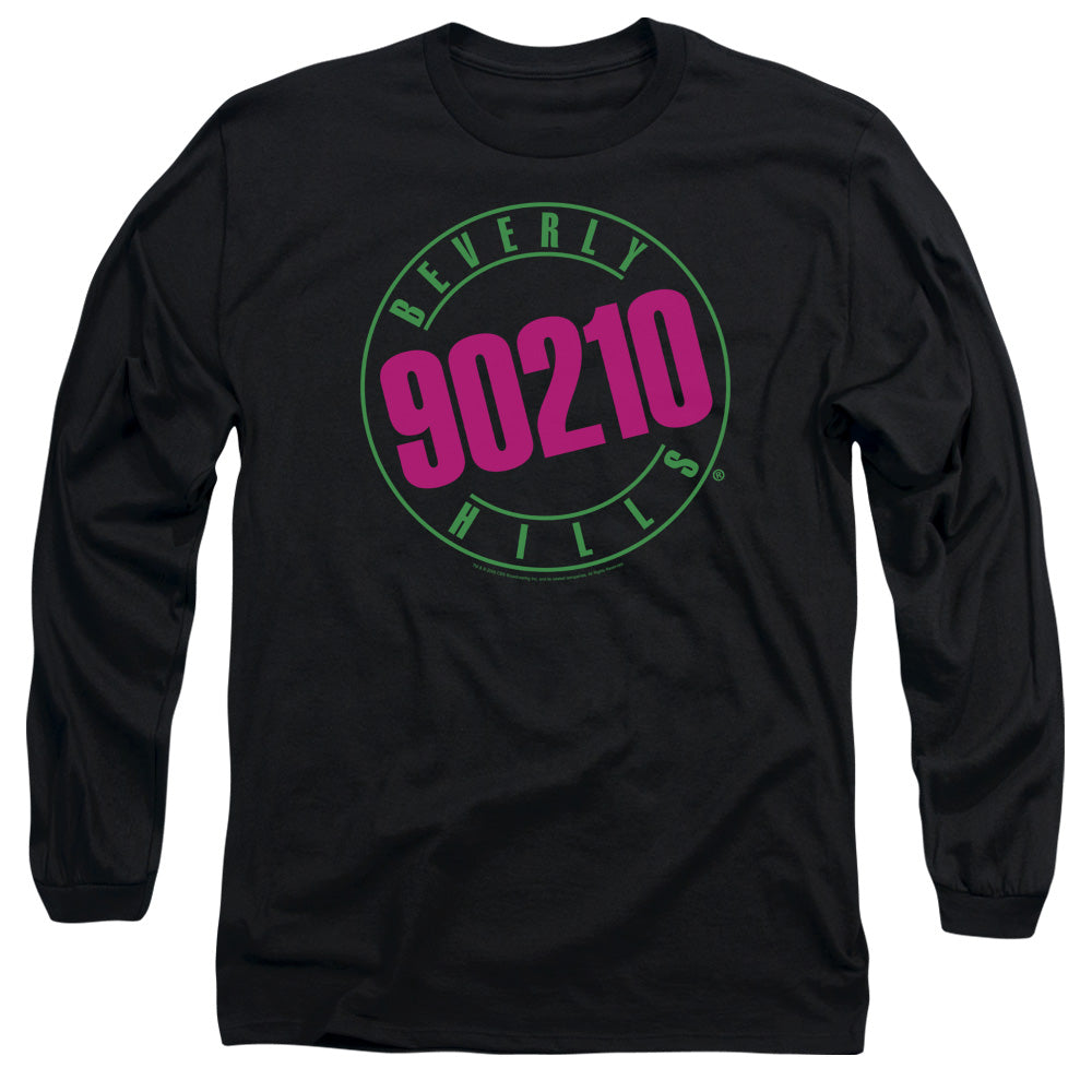 90210 Neon Mens Long Sleeve Shirt Black Hoodie, Sweatshirt | CiraTrend.com (Image 1)
