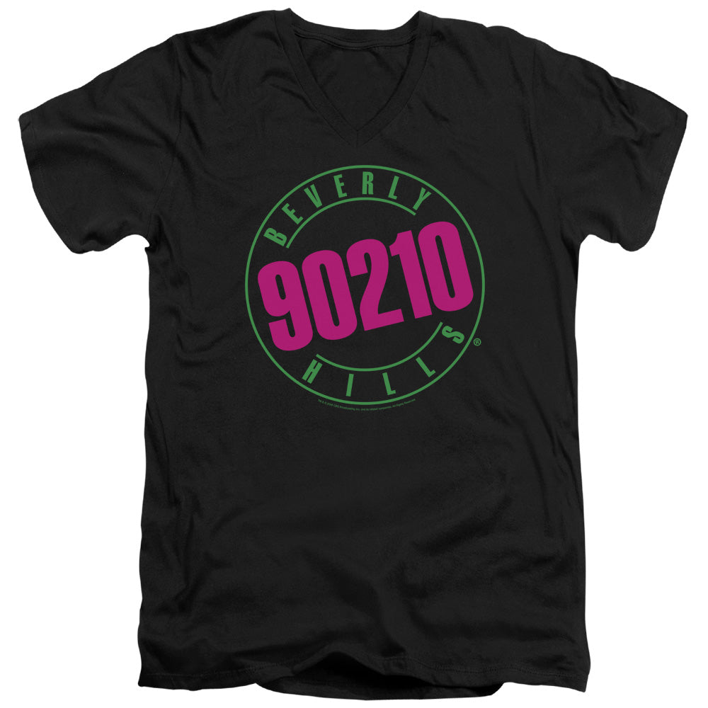 90210 Neon Mens Slim Fit V-Neck T Shirt Black Hoodie, Sweatshirt | CiraTrend.com