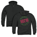 90210 Neon Back Print Zipper Mens Hoodie Black T-Shirts, Sweatshirt | CiraTrend.com