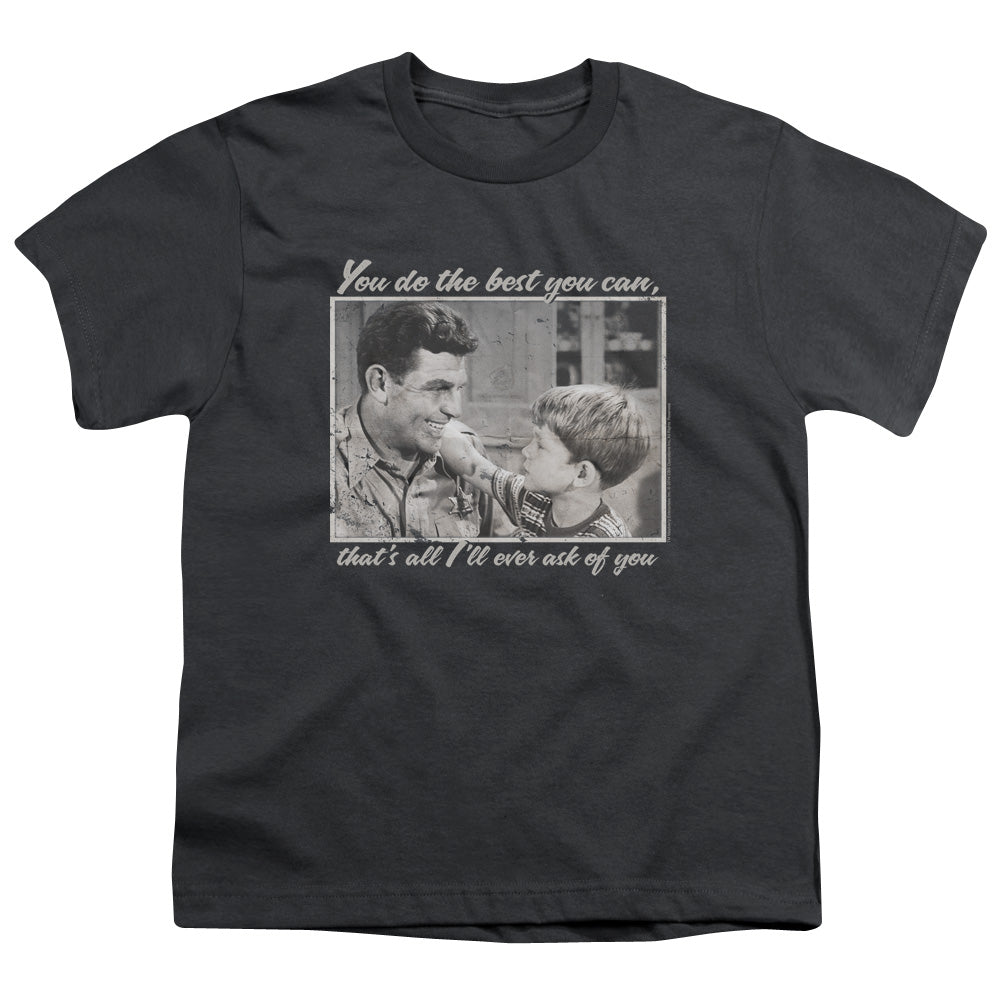 Andy Griffith Wise Words Kids Youth T Shirt Charcoal Hoodie, Sweatshirt | CiraTrend.com (Image 1)