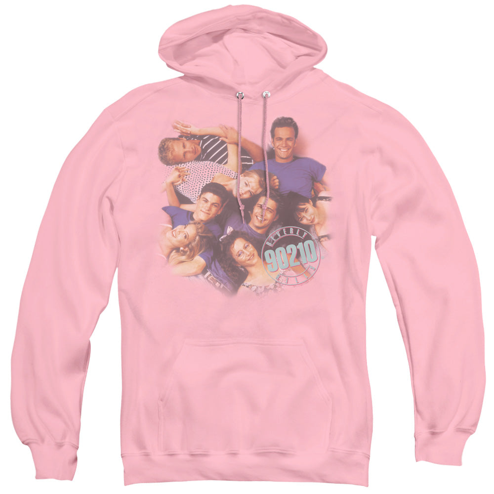 90210 Gang In Logo Mens Hoodie Pink T-Shirts, Sweatshirt | CiraTrend.com (Image 1)