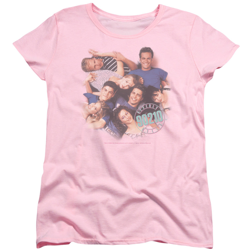 90210 Gang in Logo Womens T Shirt Pink Hoodie, Sweatshirt | CiraTrend.com (Image 1)