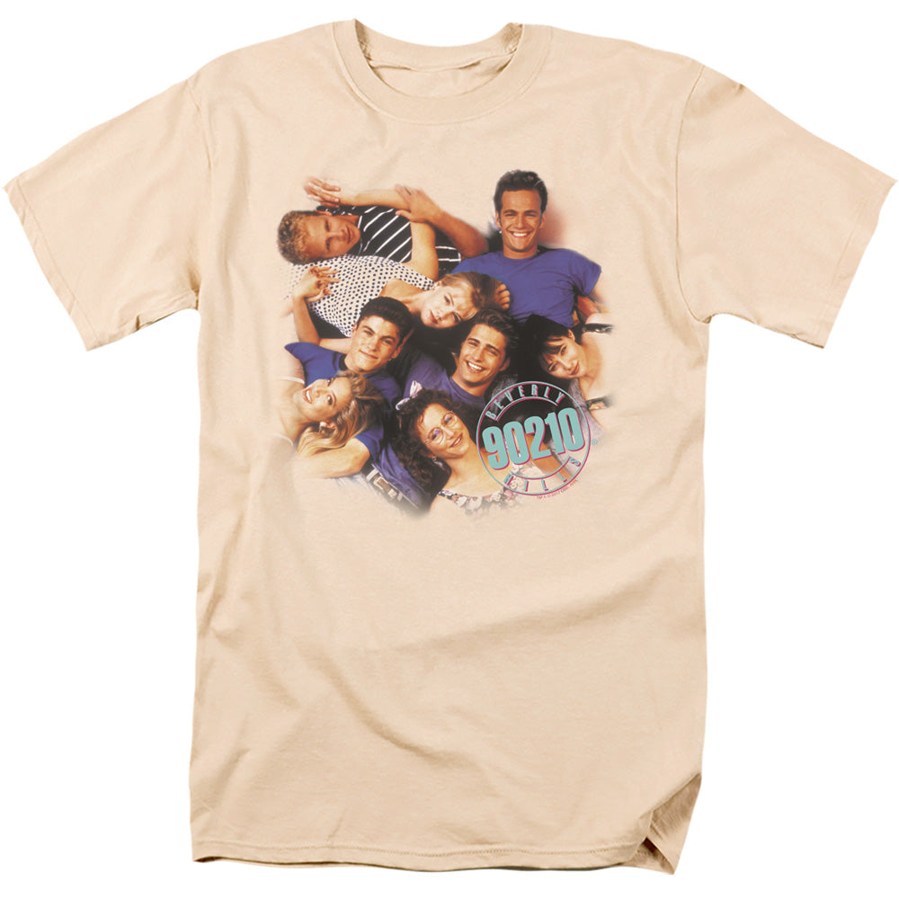 90210 Gang And Logo Mens T Shirt Cream Hoodie, Sweatshirt | CiraTrend.com (Image 1)