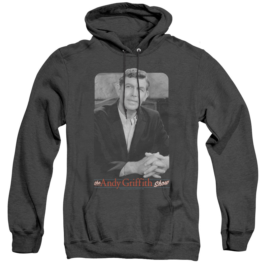 Andy Griffith Classic Andy Mens Heather Hoodie Black T-Shirts, Sweatshirt | CiraTrend.com (Image 3)