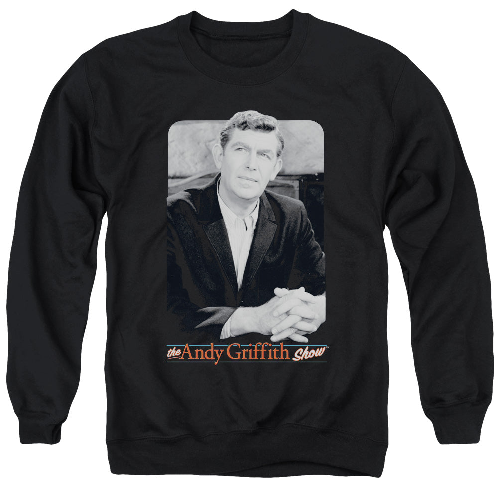 Andy Griffith Classic Andy Mens Crewneck Sweatshirt Black T-Shirts, Hoodie | CiraTrend.com
