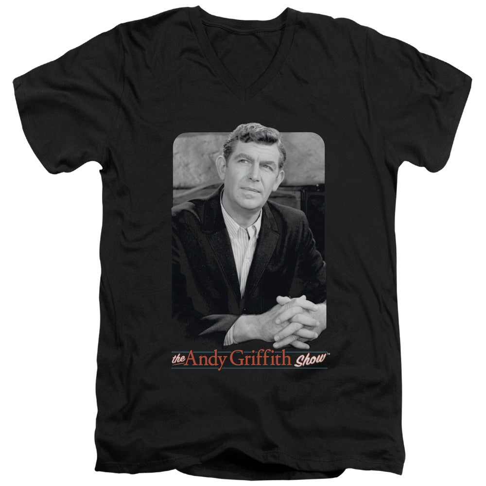 Andy Griffith Classic Andy Mens Slim Fit V-Neck T Shirt Black Hoodie, Sweatshirt | CiraTrend.com