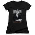 Andy Griffith Classic Andy Junior Sheer Cap Sleeve V-Neck Womens T Shirt Black Hoodie, Sweatshirt | CiraTrend.com