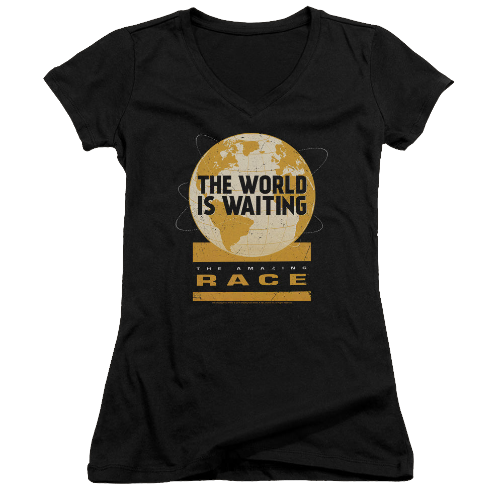 Amazing Race, The Waiting World - Juniors V-Neck T-Shirt Hoodie, Sweatshirt | CiraTrend.com
