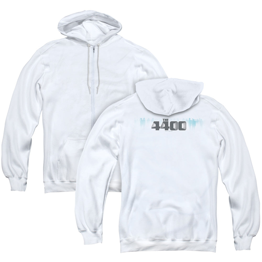 4400 the 4400 Logo Back Print Zipper Mens Hoodie White T-Shirts, Sweatshirt | CiraTrend.com
