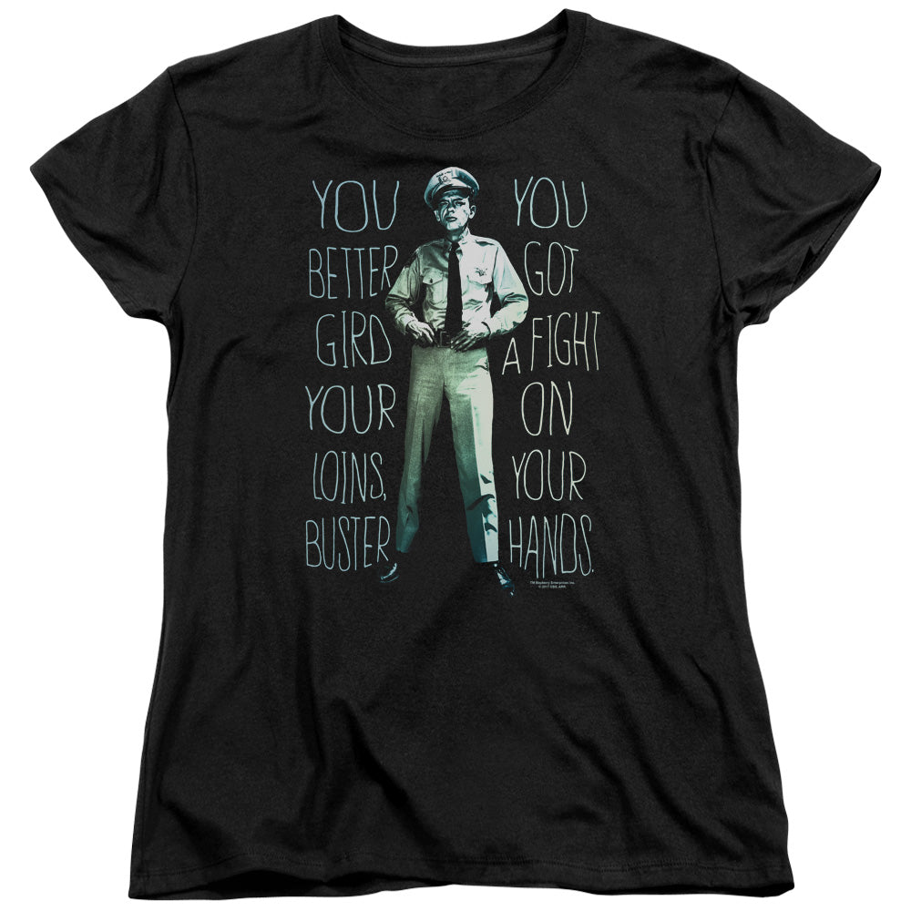 Andy Griffith Show Fight Womens T Shirt Black Hoodie, Sweatshirt | CiraTrend.com (Image 1)