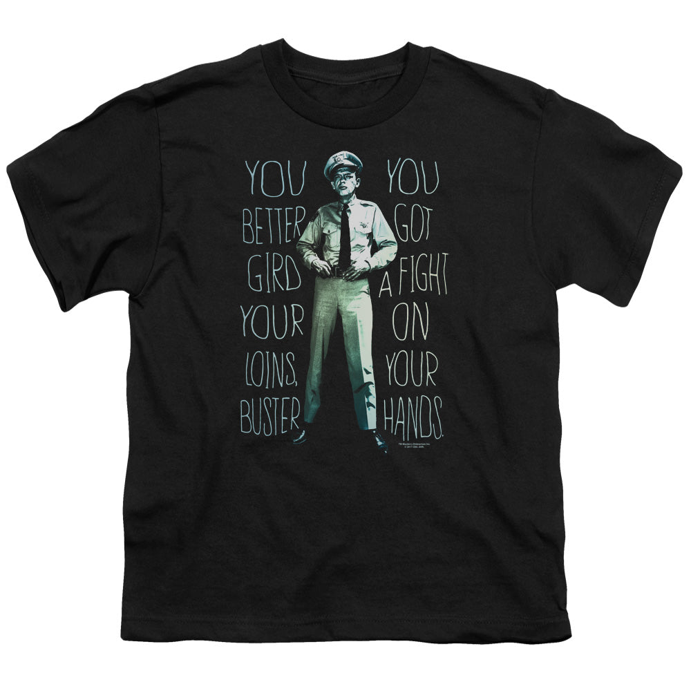 Andy Griffith Show Fight Kids Youth T Shirt Black Hoodie, Sweatshirt | CiraTrend.com (Image 1)