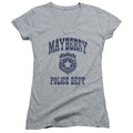 Andy Griffith Show Mayberry Police Junior Sheer Cap Sleeve V-Neck Womens T Shirt Athletic Heather Hoodie,... (Image 1)