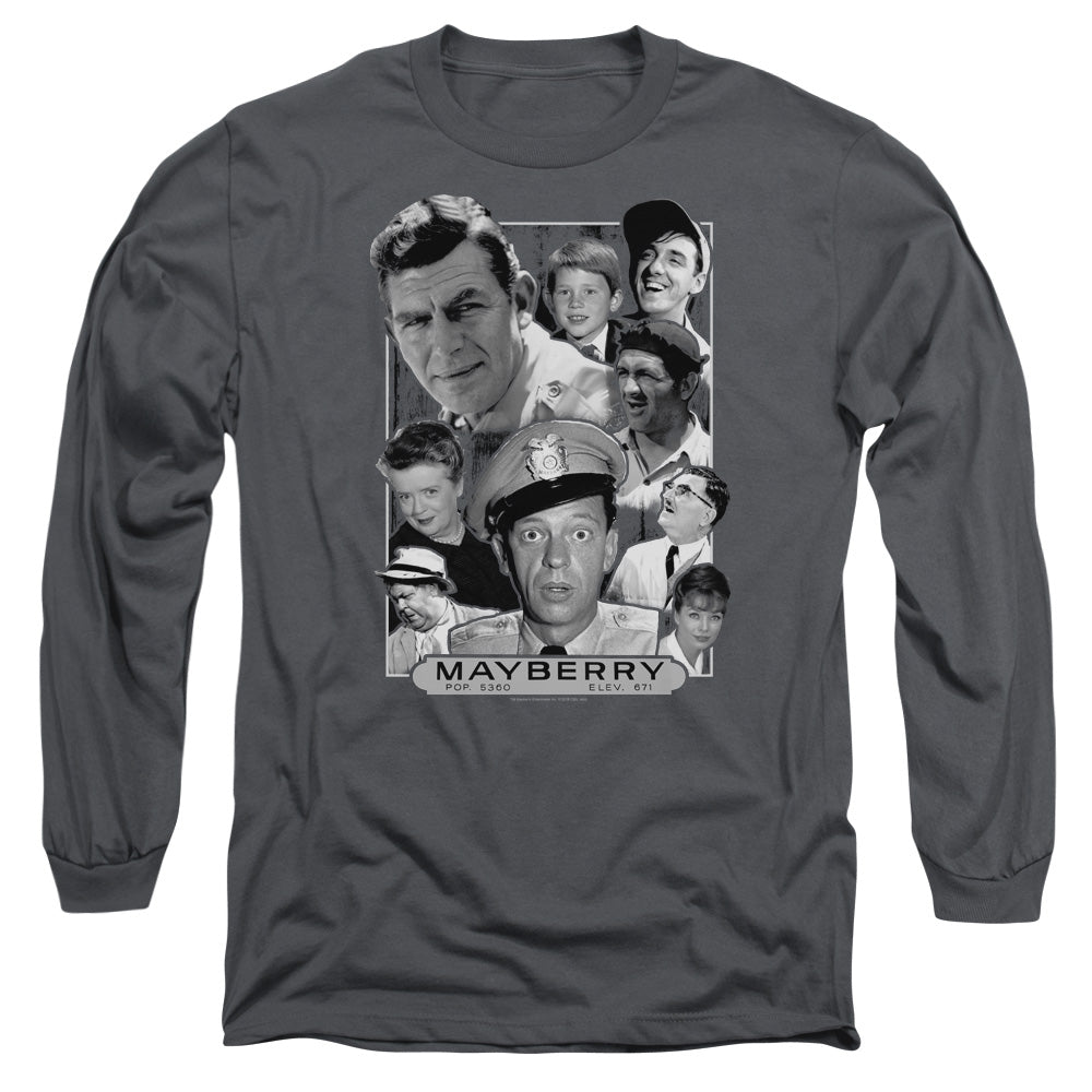 Andy Griffith Mayberry Mens Long Sleeve Shirt Charcoal Hoodie, Sweatshirt | CiraTrend.com (Image 3)