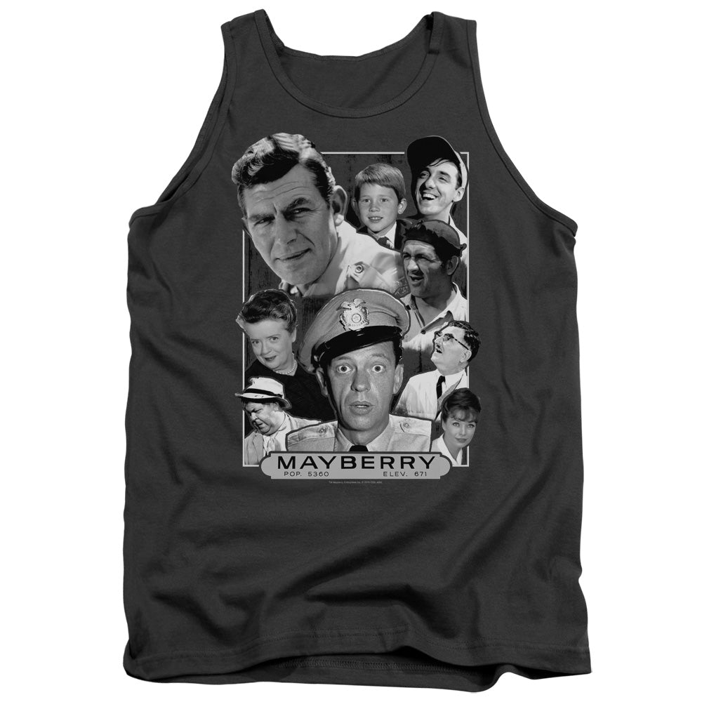 Andy Griffith Mayberry Mens Tank Top Shirt Charcoal Hoodie, Sweatshirt | CiraTrend.com (Image 1)