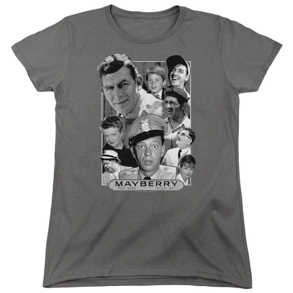 Andy Griffith Mayberry Womens T Shirt Charcoal Hoodie, Sweatshirt | CiraTrend.com (Image 1)