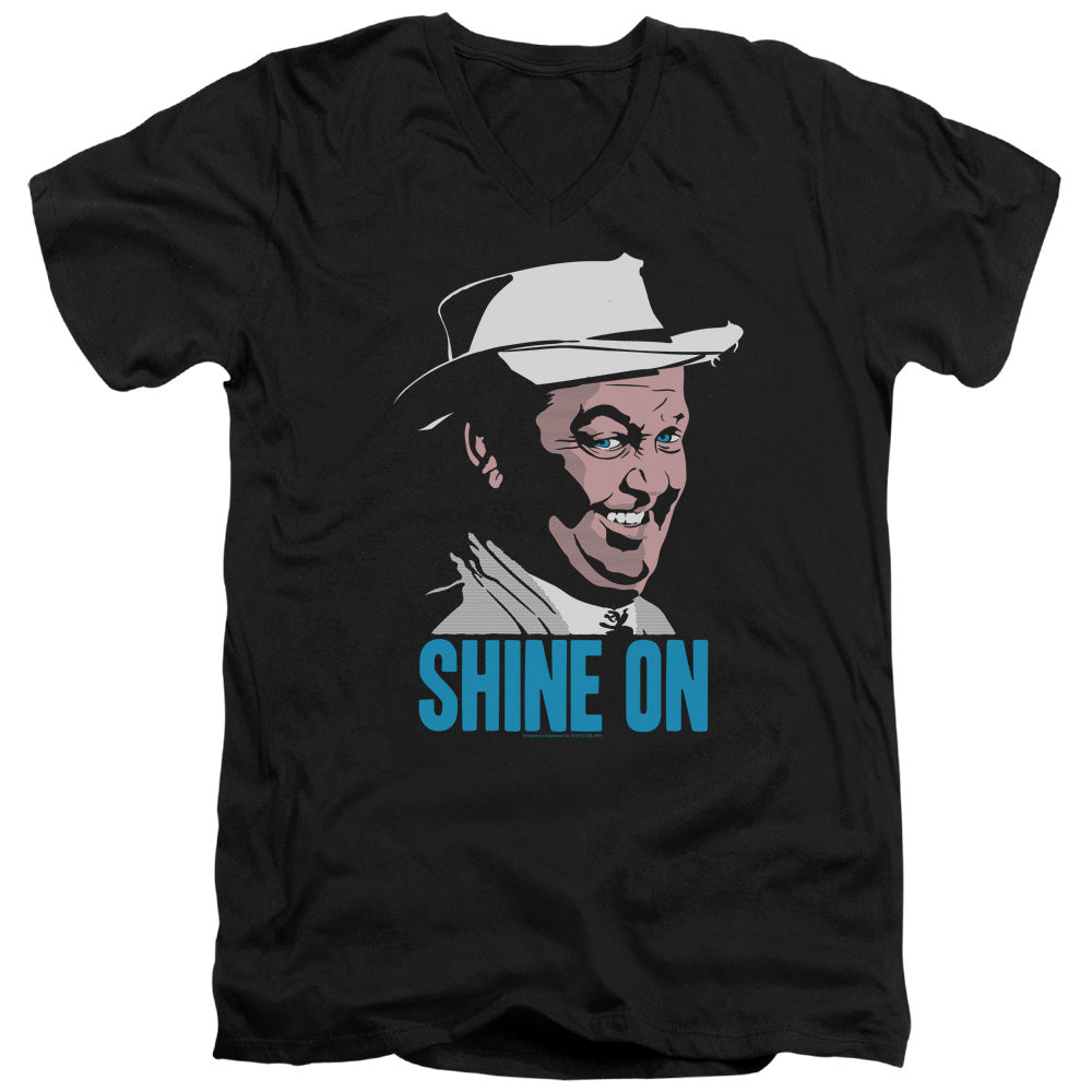 Andy Griffith Shine on Mens Slim Fit V-Neck T Shirt Black Hoodie, Sweatshirt | CiraTrend.com