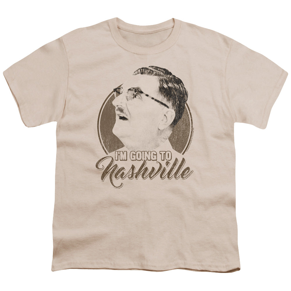 Andy Griffith Im Going to Nashville Kids Youth T Shirt Cream Hoodie, Sweatshirt | CiraTrend.com (Image 1)