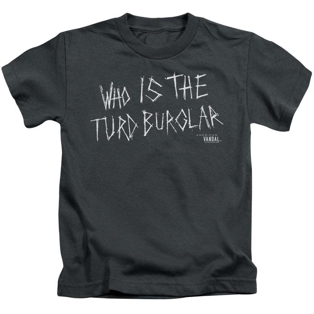 American Vandal Turd Burglar Juvenile Kids Youth T Shirt Charcoal Hoodie, Sweatshirt | CiraTrend.com (Image 1)