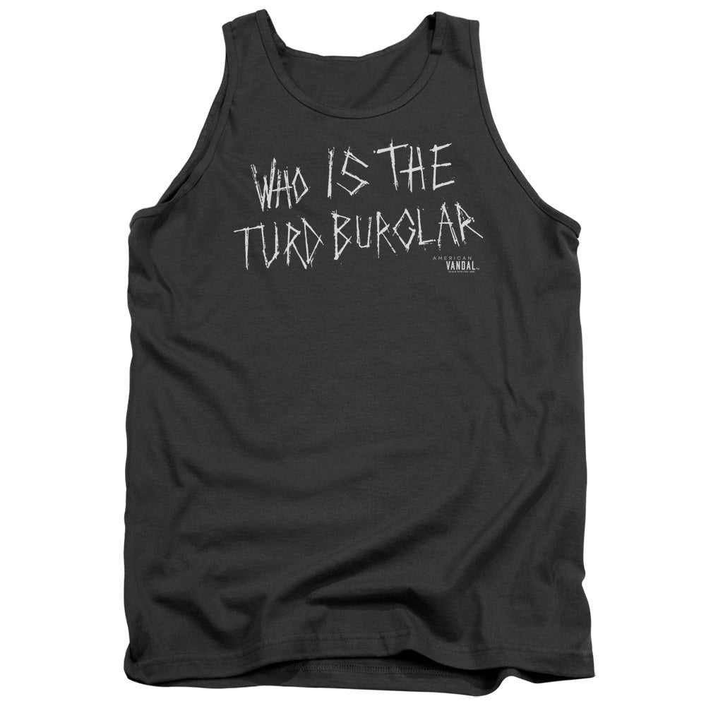 American Vandal Turd Burglar Mens Tank Top Shirt Charcoal Hoodie, Sweatshirt | CiraTrend.com (Image 2)