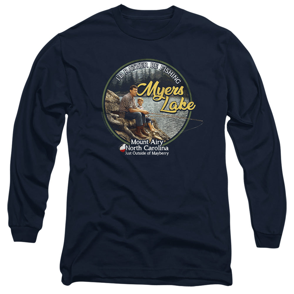 Andy Griffith Myers Lake Mens Long Sleeve Shirt Navy Hoodie, Sweatshirt | CiraTrend.com (Image 1)