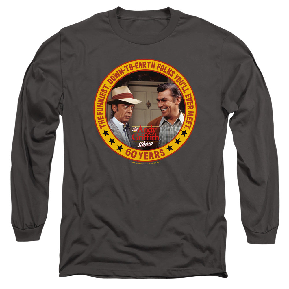 Andy Griffith 60 Years Mens Long Sleeve Shirt Charcoal Hoodie, Sweatshirt | CiraTrend.com (Image 2)